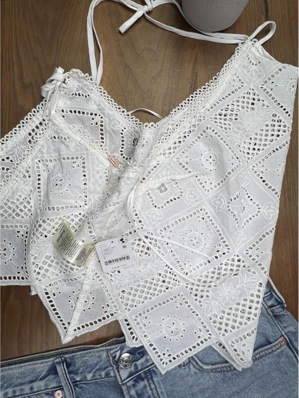Free People Hankie Halter Top. NWT - Picture 7 of 7